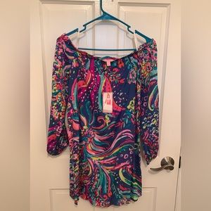 Xs lilly Pulitzer strapless dress NWT